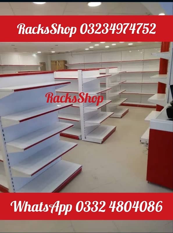 Wall Racks/ Store Racks/ Gondola Racks/ shopping trolleys/cash counter 6