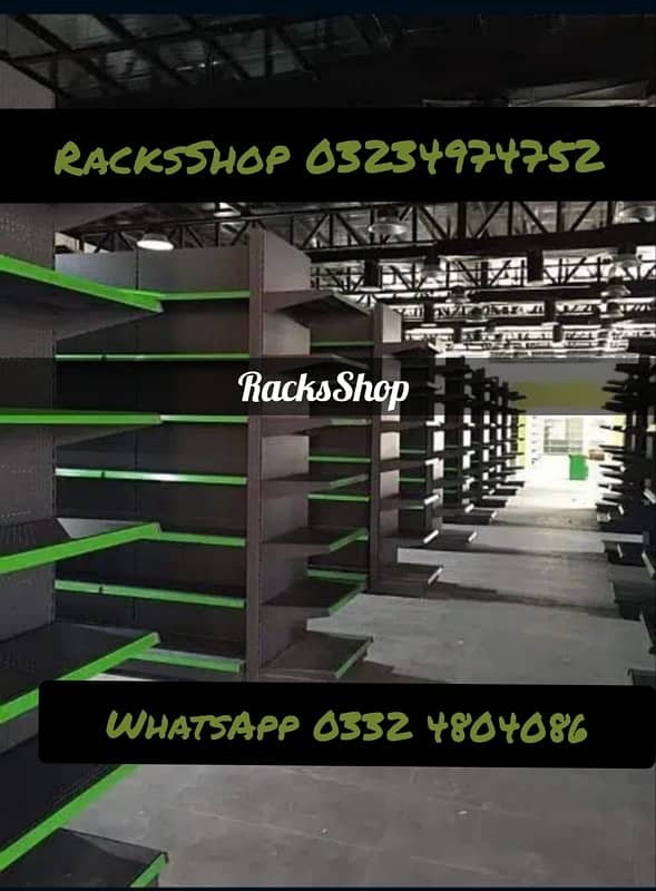 Wall Racks/ Store Racks/ Gondola Racks/ shopping trolleys/cash counter 8