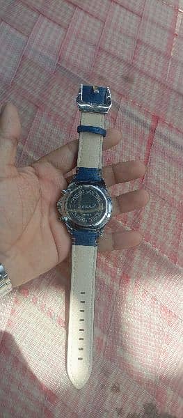 Sinobi citizen mens watch blue leather strapes 5