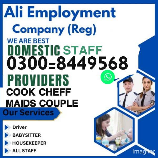 provide,cook,maids,driver,helper,guards 2