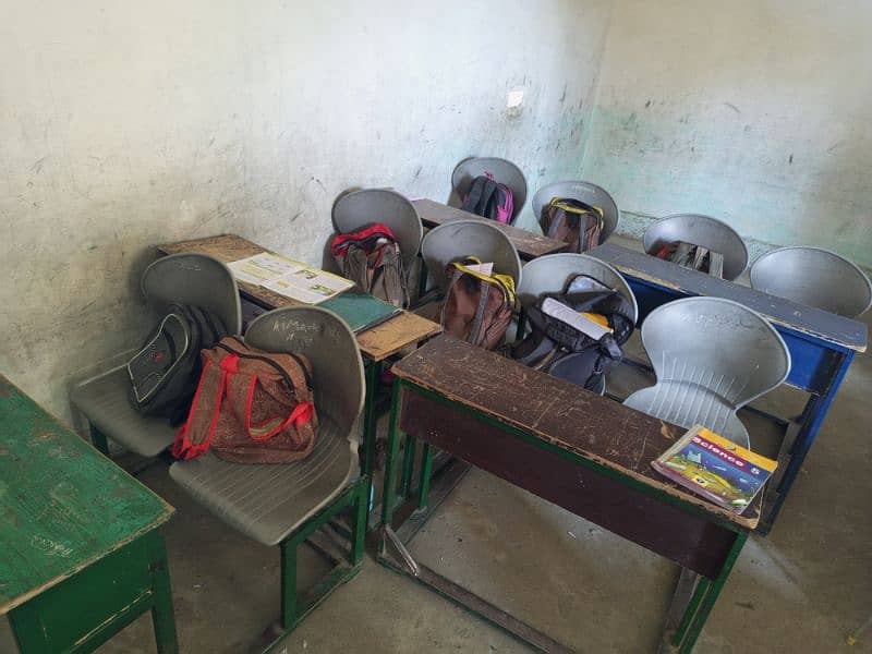 Wooden Plastic + Metal Desk Table's For Students! 1