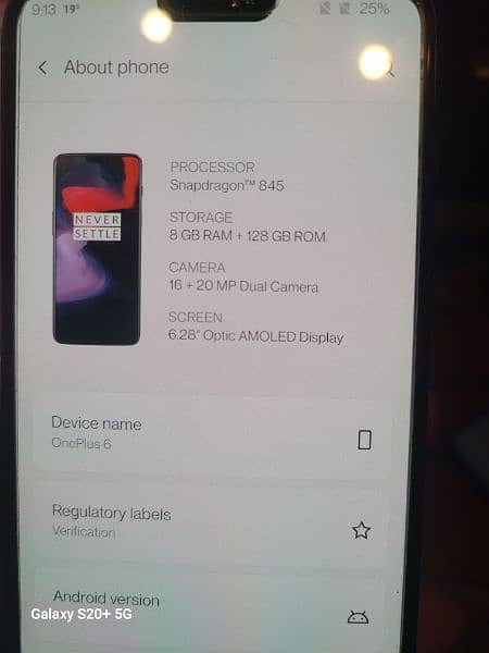 oneplus 6 black 8/128 4