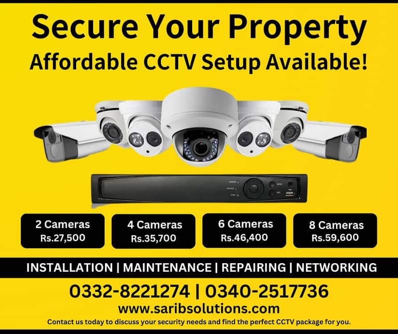 Discount Offer! Complete CCTV Packages For Your Place. 0