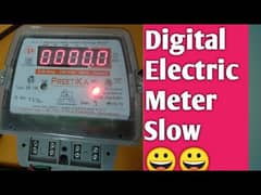 digital electric meter slow