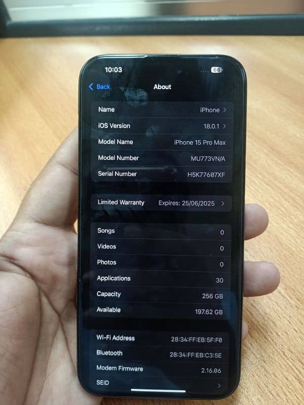 Iphone 15 Pro Max 256 GB 5