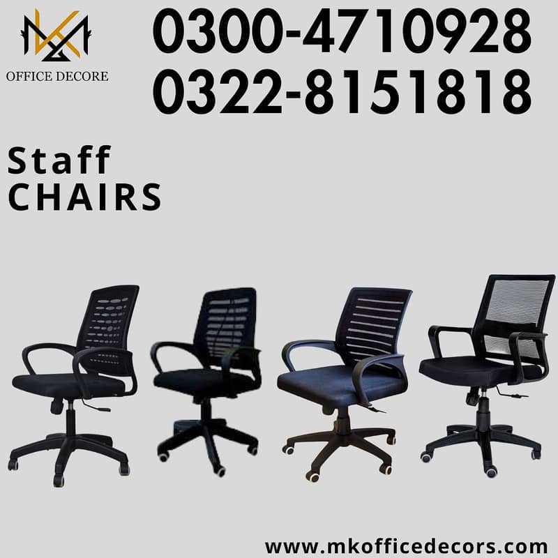 Medium Back Mesh Chair|Office Chair|Staff Chair 0