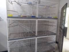 flight cage and 2 cages available