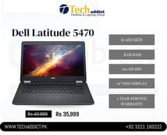 Dell Latitude 14 5470 6TH Gen CI5 8GB Ram 256GB SSD 14″ 0