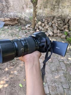 Nikon d5100 DSLR camera with 70 300 mm zoom lens available for sale