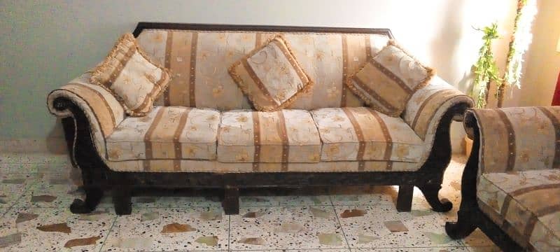 7 sitter wooden sofa 1