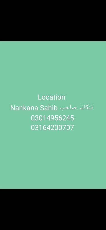 22b23 black location ننکانہ صاحب Nankana 0301=4956=245 8