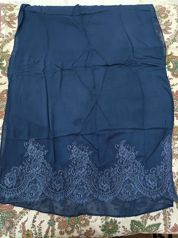 Navy Pearl Abaya 2