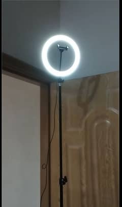 7 Feet Tripod with 26 CM Selfie Ring Light 0