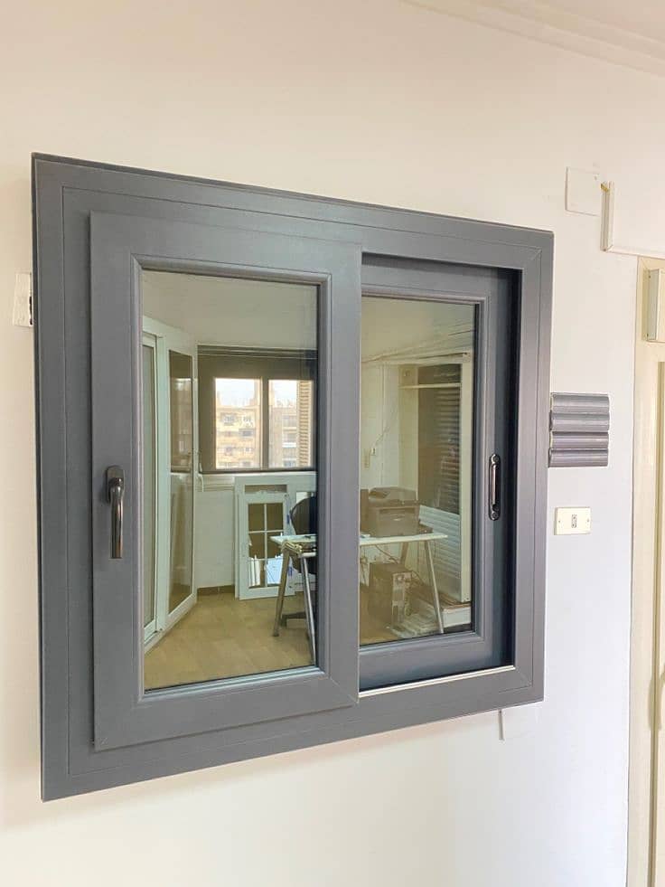 aluminium window/upvc door/glass work/partition/upvc window/cabine 1