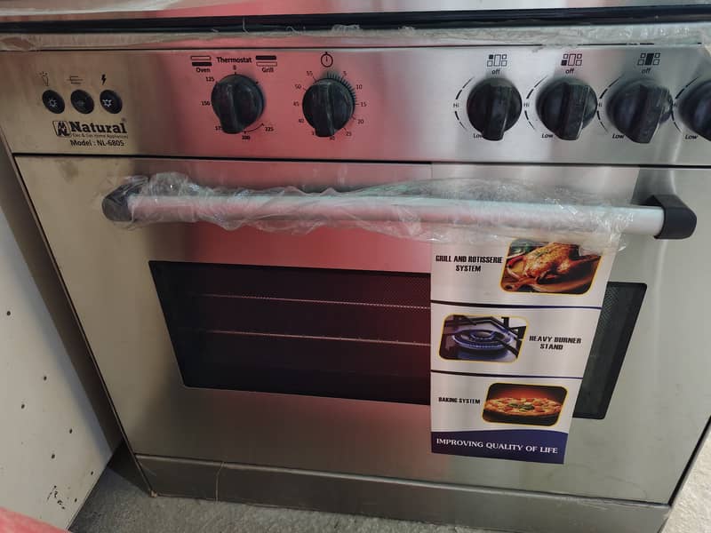 Natural NL-6805 Model 5 BURNERS COOKING RANGE BRAND NEW 1