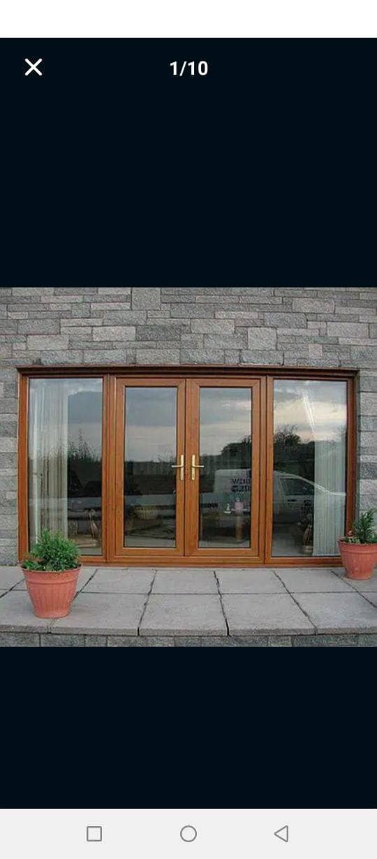 Aluminium window door/upvc window/glass work/double glass aluminium 3