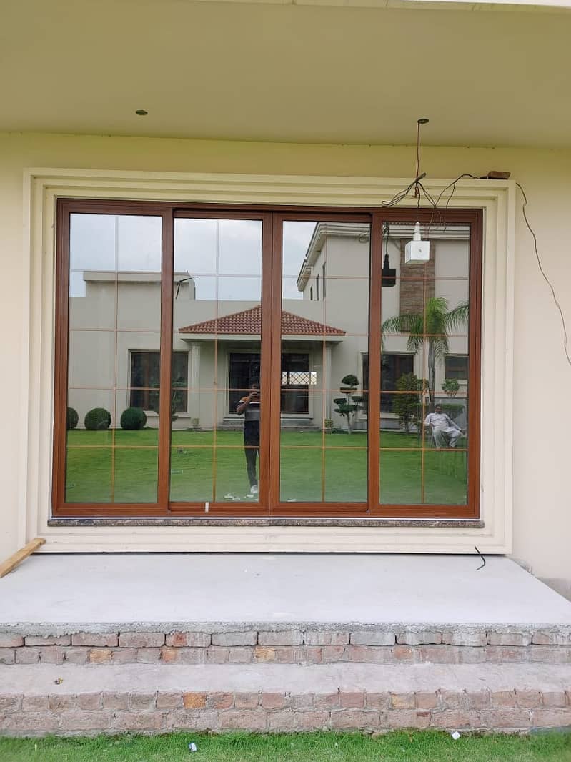 Aluminium window door/upvc window/glass work/double glass aluminium 11