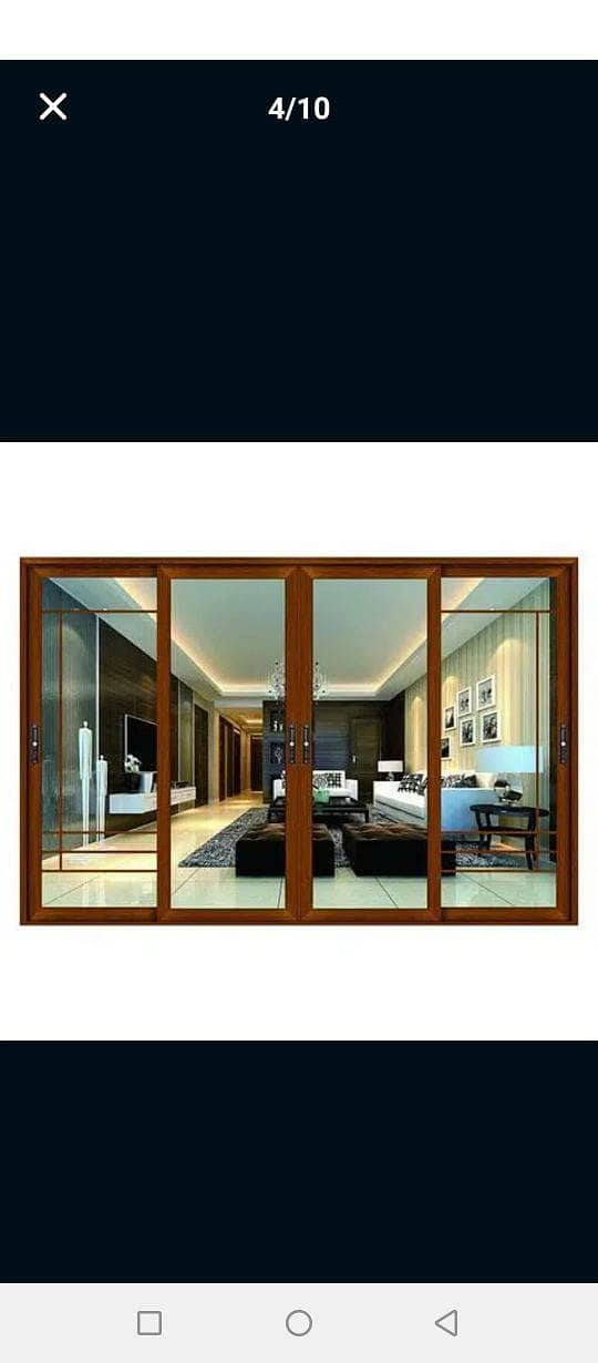 Aluminium window door/upvc window/glass work/double glass aluminium 12