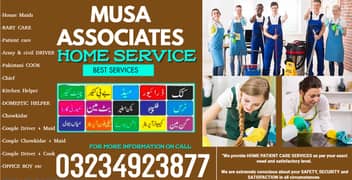 Miads| Chinese Cook|Guard|Driver|Home Maids|Nanny|Baby Sitter Services