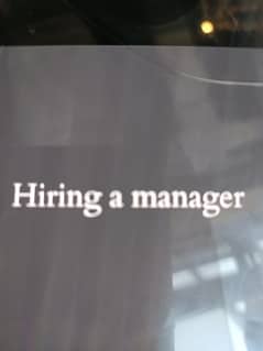 Job post for a manager