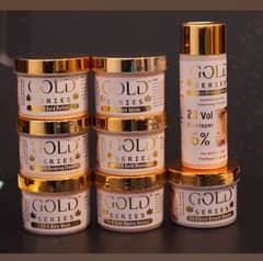 Gold series facial kit available with skin Polish