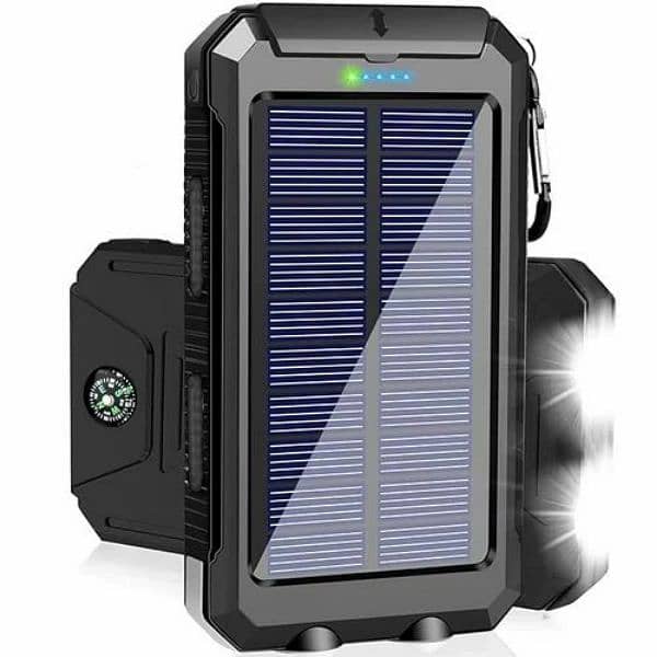 SOLAR POWER BANK WITH WIRELESS CHARGING. 1