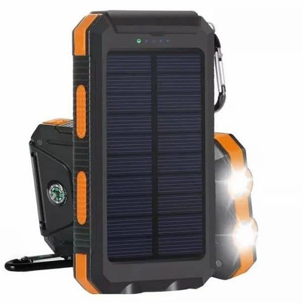 SOLAR POWER BANK WITH WIRELESS CHARGING. 2