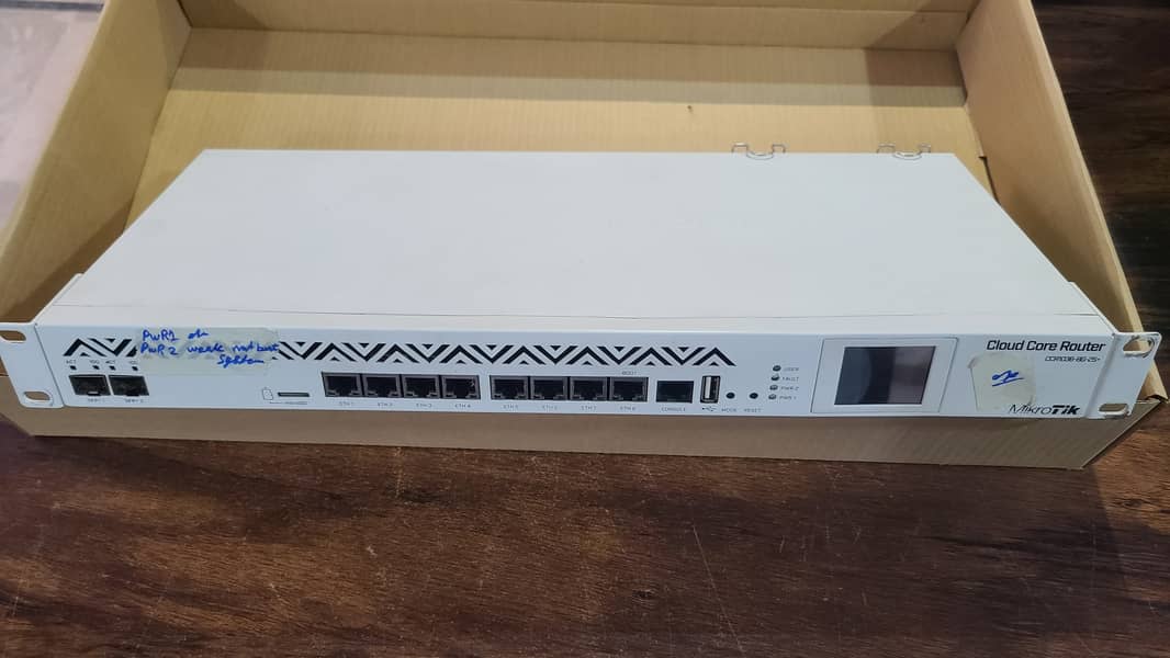 MikroTik Routerboard  CCR1036-8G-2S+ With 2 SFP+ Ports  (Box) 2