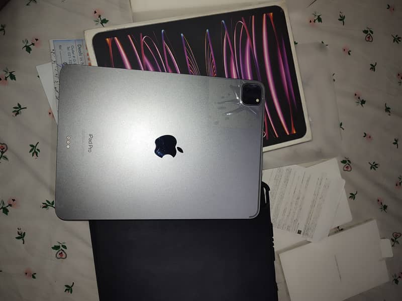 ipad pro m2 256 gb 10 month waranty with box orignal charger 6