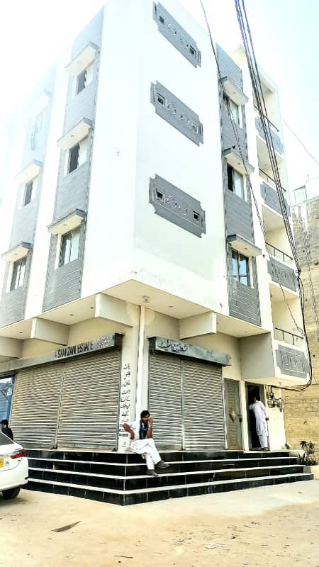 3 room cornor flat for sale 31G Allah Wala town Korangi crossing 8