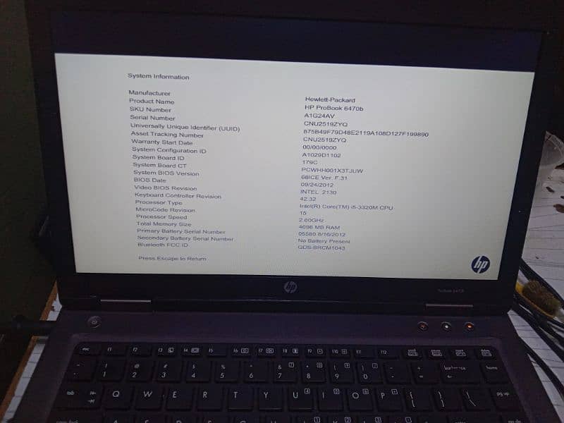 hp ProBook 6470 ci5 3rd generation 4gb ram 128ssd 14. inch A+condition 2