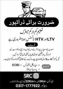 LTV - HTV DRIVER required