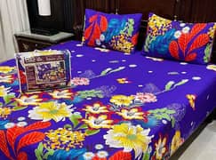 3 Pcs Cotton Printed Quilt Set