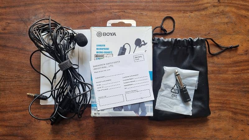 Boya BY-M1 Lavelier Mic with Complete BOX and Everything 0