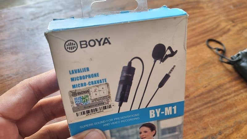 Boya BY-M1 Lavelier Mic with Complete BOX and Everything 3