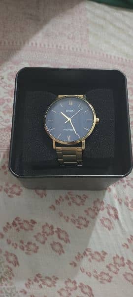 Casio golden slim watch made in Japan 4