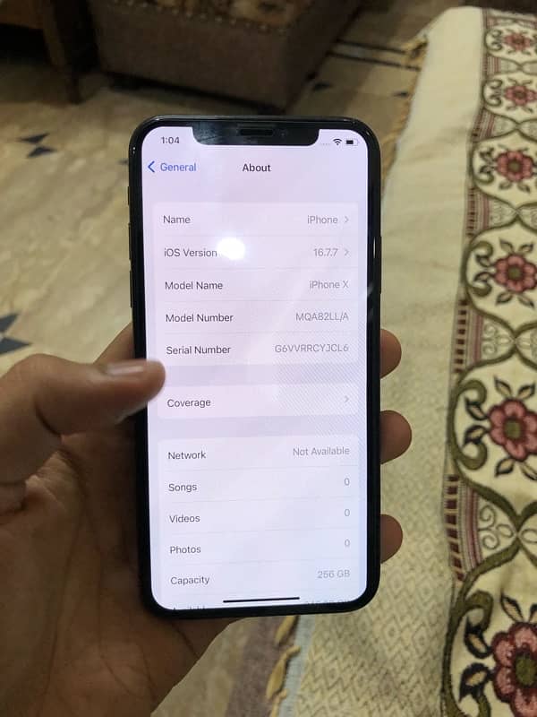 iphone X 256 gb 7