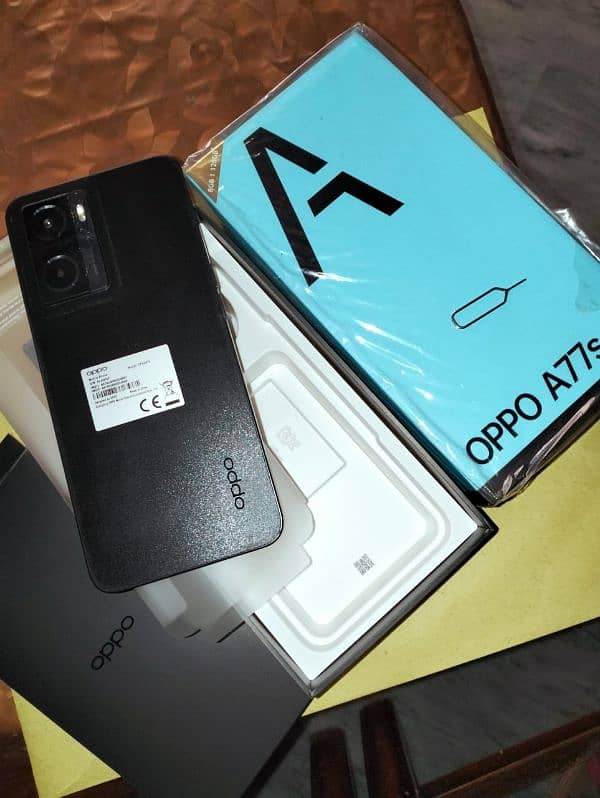 Oppo a77s in Stary Black Color 1