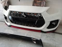 New Suzuki Swift Front back bumper and fibre kit handle side mirrors