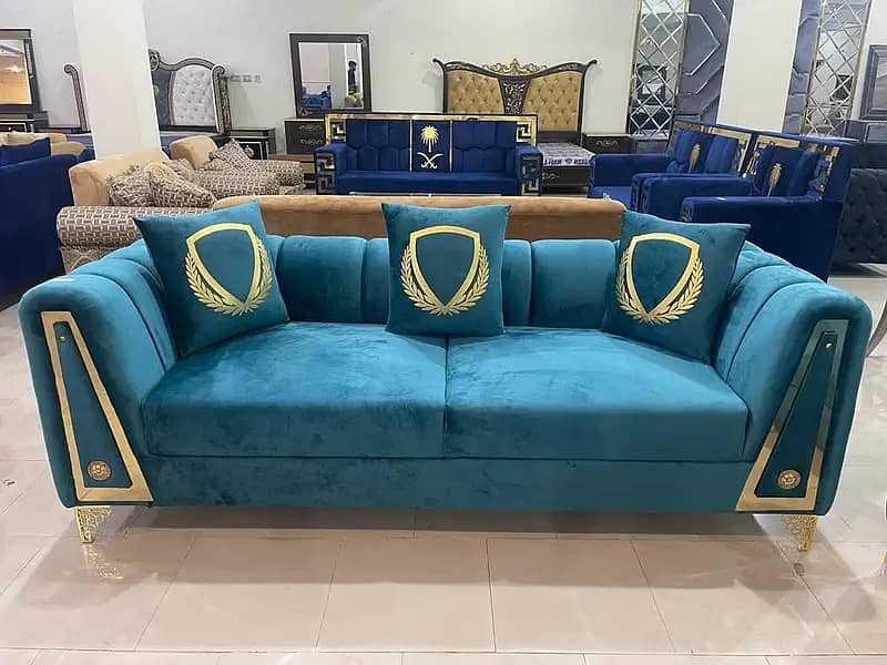 5 Seater Sofa set Poshish sofa set Velvet sofa set Modren sofa 2