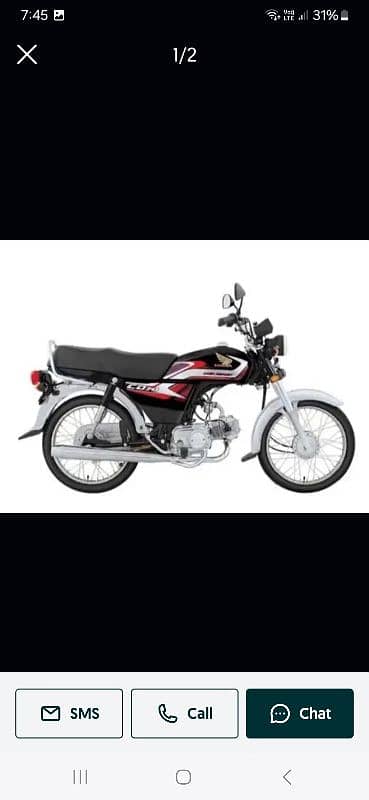 HONDA 70 ZERO METER BLACK AVAILABLE 0