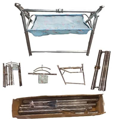 baby cradle ,(jalungi) stain less steel ,