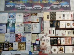 Visiting Cards, Flexes, Stamps, Wedding Cards, Flyers,  bill books