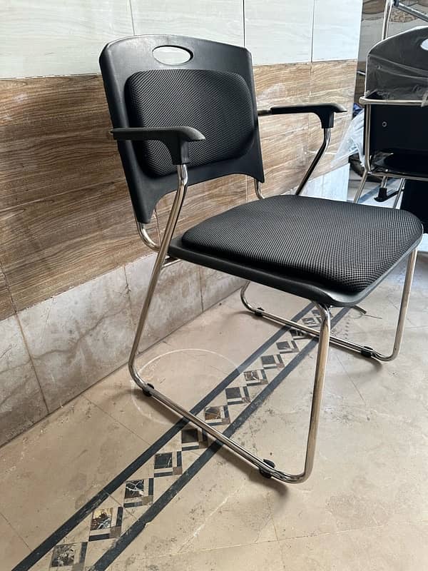 chrome finish chair 1