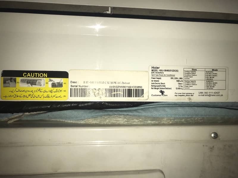 Haier AC 1.5 ton DC inverter for Sale 410 5