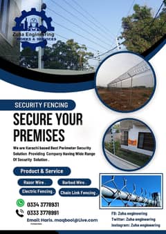 Razor Wire | Electric Fence | Barbed Wire | Security Fence | Chainlink