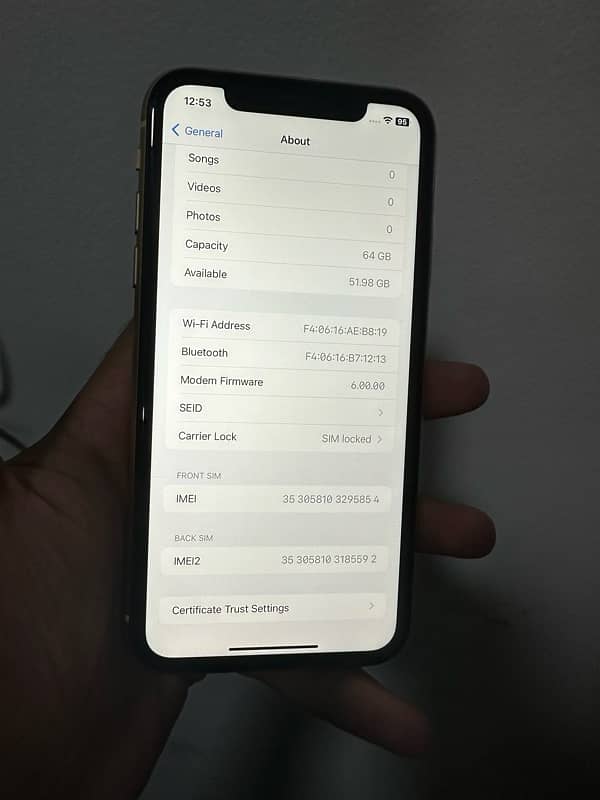 iphone XR 64GB (NON PTA) JV 3