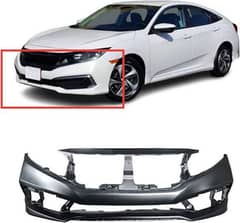 Honda Civic Sedan Front Bumper Cover Genuine OEM