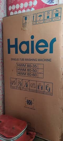 "Haier HWM 80-50 Washing Machine – Brand New, Rs. 25,00