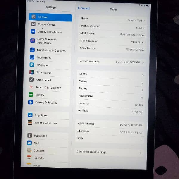 Ipad 9th generation with complete box 13